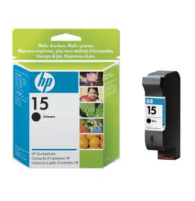 HP 15 Black Ink Cart, 25 ml, C6615DE (500 pages)