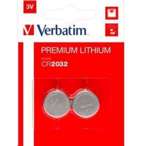 VERBATIM Lithium baterie CR2032 3V 2 Pack
