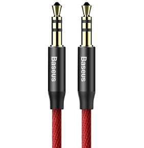 Baseus Yiven Series audio kabel 3,5mm Jack 1,5m, červená-černá