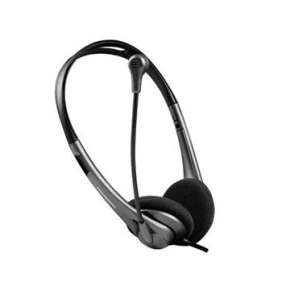 Modecom MC-219U headset, sluchátka s mikrofonem, 1,8m kabel, USB, LED indikace, černá
