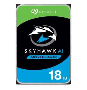 Seagate SkyHawk AI HDD, 18TB, SATAIII, 256MB cache, 7.200RPM