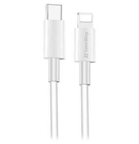 ColorWay Kábel USB-C Apple Lightning (PD Fast Charging) 3.0A 1m