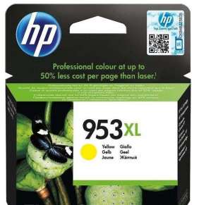 HP 953XL žlutá inkoustová kazeta, F6U18AE