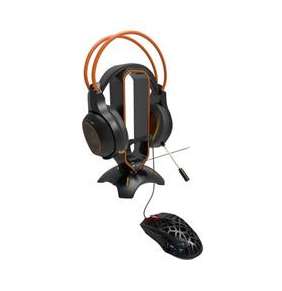 Canyon WH-200, 3v1, stojan pre herný headset + bungee stabilizátor kábla hernej myši + USB hub, čierny