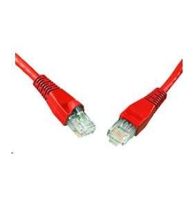 Solarix Patch kabel CAT5E UTP PVC 3m červený snag-proof C5E-114RD-3MB