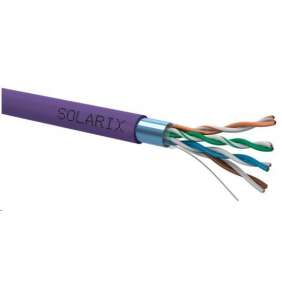 Solarix Kabel FTP LS0H drát c5e, 500m/reel, SXKD-5E-FTP-LS0H