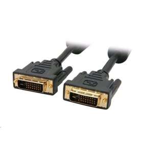 Kabel C-TECH  přípoj  DVI-DVI, M/M,  1,8m DVI-D, dual link