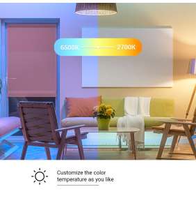 EZVIZ chytrá LED žárovka LB1 (Color)/ Wi-Fi/ E27/ A60/ 8W/ 230V/ 806lm/ 6500K/ teplá až studená bílá/ stmívatelná