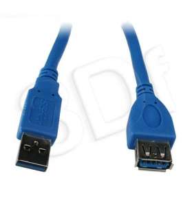 kábel USB predlžovací 3.0 A-A  M/F 1,8m, CABLEXPERT premium quality modrý