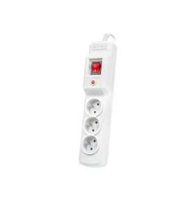 ARMAC SURGE PROTECTOR MULTI M3 5M 3X FRENCH OUTLETS GREY