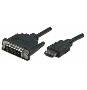 Manhattan HDMI kábel na DVI-D, Dual Link, 1 m, čierny