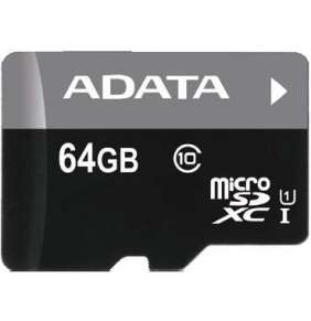 ADATA Premier 64GB microSDXC/ UHS-I CL10 + adaptér