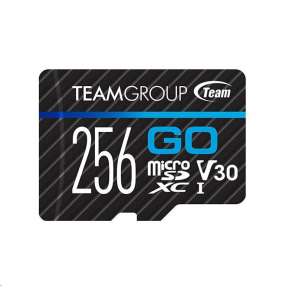 TEAM MicroSDXC karta 256GB GO CARD UHS-I U3 (90/45 MB/s) + SD adapter