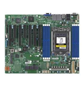 Supermicro H12SSL-I ATX, 8 DIMM slots, 8 SATA3, 2 M.2, 8 SATA3 or 2 NVMe via single SlimSAS x8, 2 Gigabit Ethernet LAN