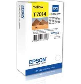 Epson inkoustová náplň/ C13T70144010/ WP-4000/ 4500/ 3 400 stran/ XXL Žlutá