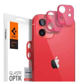 Spigen Optik Lens Protector pre iPhone 12 - Red