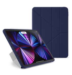 Pipetto puzdro Origami TPU Case pre iPad Pro 11" 2021 - Dark Blue