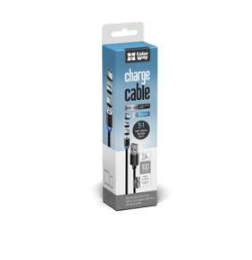 ColorWay Kábel 3in1 (Lightning+MicroUSB+Type-C) Magnetic 2.4A 1m
