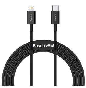 Rýchlonabíjací kábel Baseus Superior Series Type-C/Lightning 20W 2m Black