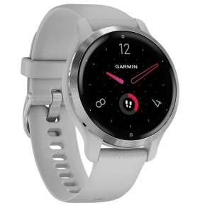 GARMIN sportovní GPS hodinky Venu2S Silver/Gray Band