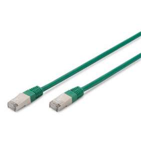 Digitus CAT 5e SF-UTP patch cable, Cu, PVC AWG 26/7, length 10 m, color green