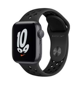 Apple Watch Nike SE GPS, 40mm Space Grey Aluminium Case with Anthracite/Black Nike Sport Band - Regular