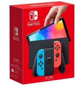 Nintendo Switch (OLED model) neon red&blue set