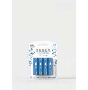 Tesla AA BLUE+ zinkouhlíková, 4 ks, ND 
