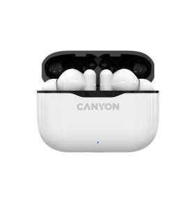 Canyon CNE-CBTHS3W True Wireless slúchadlá v klasickom dizajne, biele