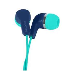 Canyon EPM-02, slúchadlá do uší, pre smartfóny, integrovaný mikrofón a ovládanie, zeleno-modré