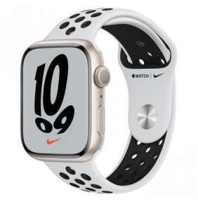 Apple Watch Nike Series 7, 45mm Star./Plat./Black Nike SportBand