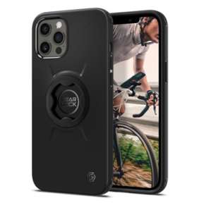 Spigen kryt Gearlock Bike Mount case pre iPhone 12/12 Pro - Black