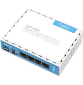 MIKROTIK RouterBOARD hAP  941-2nD + L4 (650MHz  32MB RAM, 4xLAN switch, 1x 2,4GHz plastic case, zdroj)