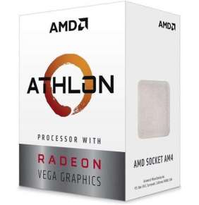 AMD cpu Athlon 240GE AM4 Box (2core, 4x vlákno, 3.5GHz, 5MB cache, GPU Radeon Vega 3, 35W) s chladičem