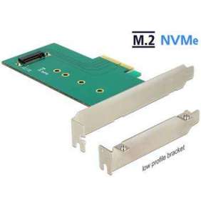 Delock PCI Express x4 Card   1 x internal NVMe M.2 Key M 110 mm - Low Profile Form Factor
