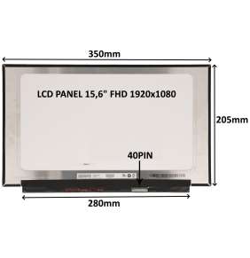 LCD PANEL 15,6" FHD 1920x1080 40PIN MATNÝ IPS 120HZ / BEZ ÚCHYTŮ
