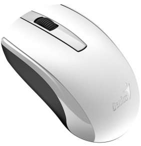 Genius ECO-8100 Myš, bezdrátová, optická, 1600dpi, dobíjecí,USB, bílá