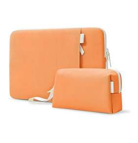 Tomtoc puzdro Lady Sleeve with Pouch pre Macbook Pro 14" 2021 - Orange