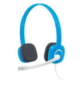 Logitech Headset Stereo H150/ drátová sluchátka + mikrofon/ 3,5 mm jack/ modrá