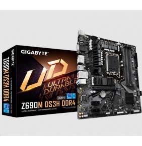 GIGABYTE MB Sc LGA1700 Z690M DS3H DDR4, Intel Z690, 4xDDR4, 2xDP, 1xHDMI, 1xVGA, mATX