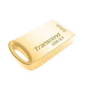Transcend 64GB JetFlash 710G, USB 3.1 flash disk, malé rozměry, zlatý kov