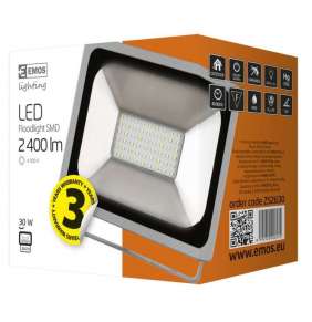 Emos Reflektor LED 30W/350W Profi, NW neutrální bílá, IP65, 3000 lm