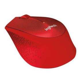 Logitech M330 Silent Plus - tichá bezdrôtová myš - červená