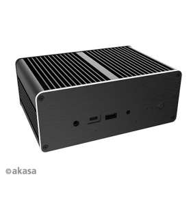 AKASA case Newton A50, UCFF 4" X 4", černá