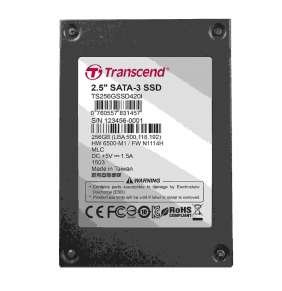 TRANSCEND SSD420I 256GB Industrial SSD disk2.5" SATA3, MLC, Ind., Iron case, černý