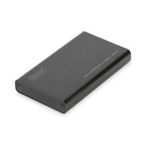 Digitus externí SSD rámeček, USB 3.0 - mSATA  M50 (50*30*4mm), hliník, černý, Chipset: ASM1153E