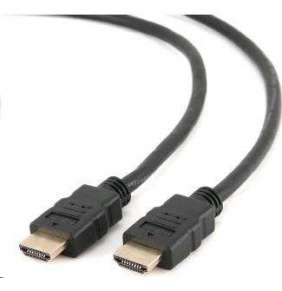 Gembird kábel HDMI High speed (M - M), pozlátené konektory, 0,5 m, čierny, bulk balenie