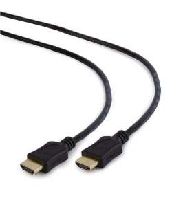 Kábel CABLEXPERT HDMI-HDMI 3m, 1.4, M/M tienený, pozlátené kontakty, CCS, ethernet, čierny