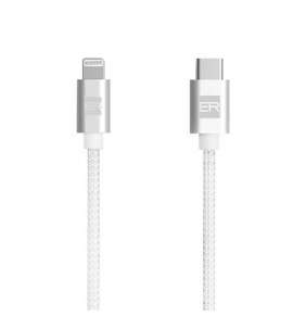 ER POWER kábel USB-C to Lightning 2m - White