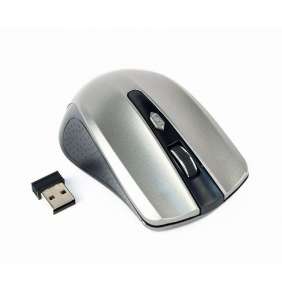 Myš GEMBIRD MUSW-4B-04-BG, černo-šedá, bezdrôtová, USB nano receiver